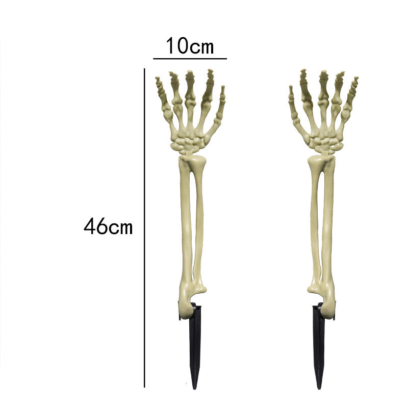 Halloween Ground Stake Skeleton Hand - Yard Decoration Prop, Skeleton Crafts
