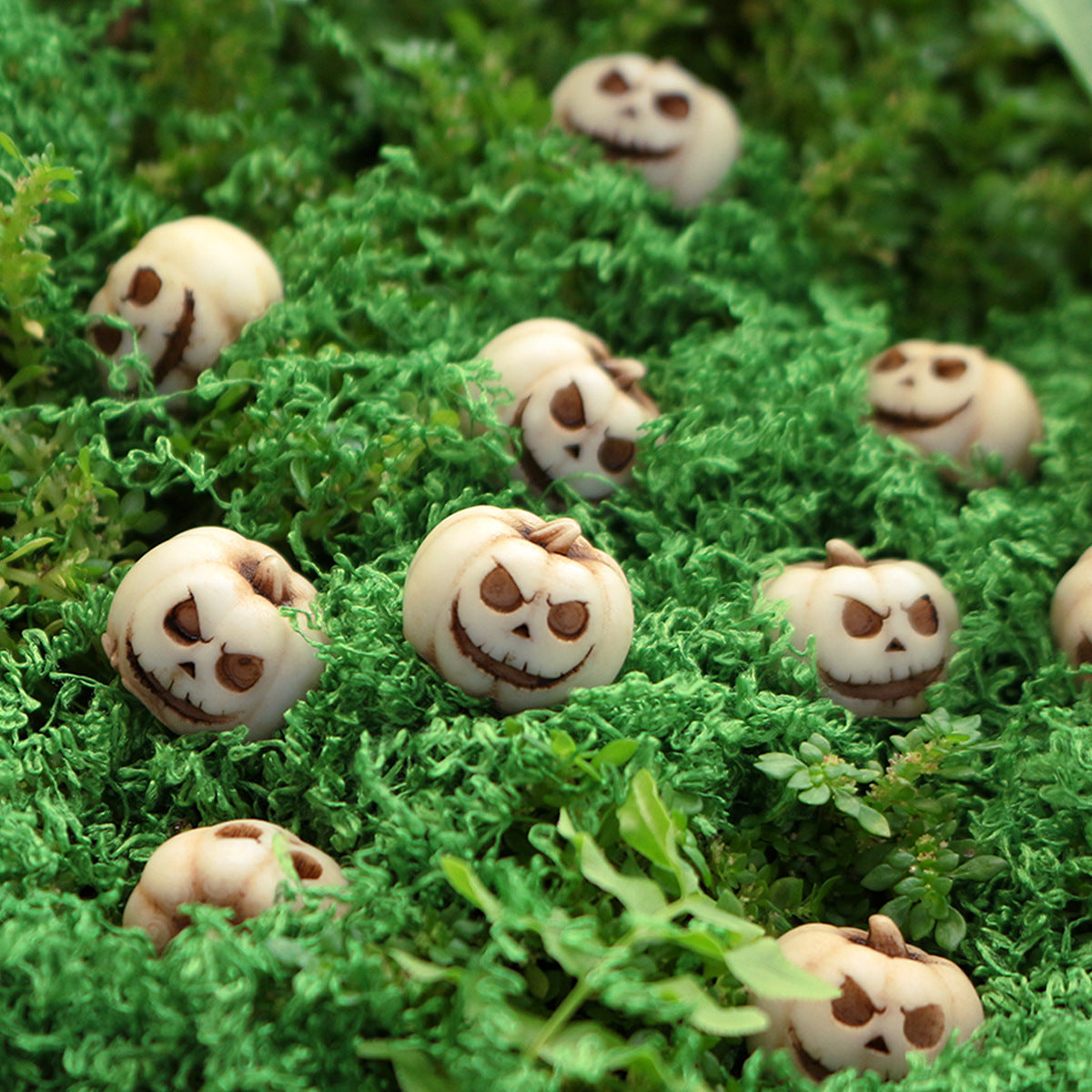 Mini Goblin Pumpkins - Halloween Resin Home Garden Decor, Mini Landscape