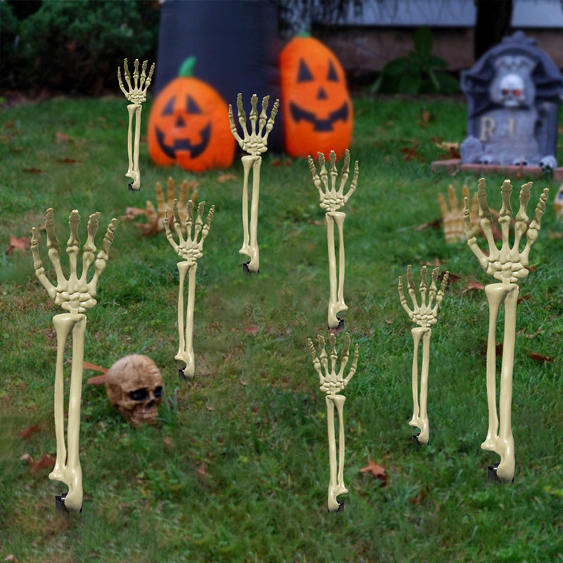 Halloween Ground Stake Skeleton Hand - Yard Decoration Prop, Skeleton Crafts