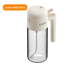2-in-1 Spray & Pour Oil Bottle - Auto-Open Lid, High Borosilicate Glass, Non-Drip Design | Multi-Purpose for Oil, Vinegar, Soy Sauce | All-in-One Home Kitchen Tool