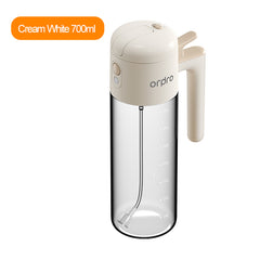 2-in-1 Spray & Pour Oil Bottle - Auto-Open Lid, High Borosilicate Glass, Non-Drip Design | Multi-Purpose for Oil, Vinegar, Soy Sauce | All-in-One Home Kitchen Tool
