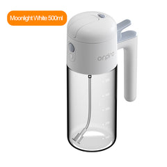 2-in-1 Spray & Pour Oil Bottle - Auto-Open Lid, High Borosilicate Glass, Non-Drip Design | Multi-Purpose for Oil, Vinegar, Soy Sauce | All-in-One Home Kitchen Tool