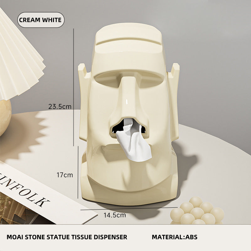 ✨Moai Statue Tissue box | Modern Home for Bathroom (🚽), Living Room, Bedroom, Desktop ✨
